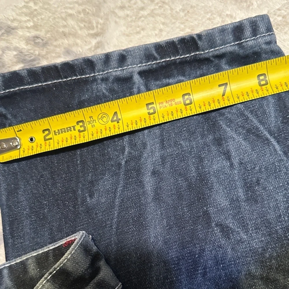 Buckle Men's Blue Straight Jeans with Distressed Pocket 32waist by 30 length
